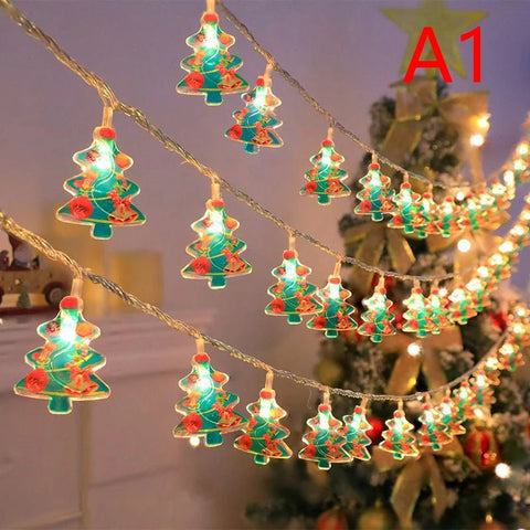 1.5m 10Led Christmas Light String Hanging Ornaments Pendants Christmas Décor - EveryWares