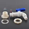 1pc 1/2 3/4" Plastic Male Thread Water Faucet Tap Adapter Assembly Drainage Faucet Valve Garden Accessories - EveryWares