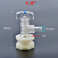 1pc 1/2 3/4" Plastic Male Thread Water Faucet Tap Adapter Assembly Drainage Faucet Valve Garden Accessories - EveryWares