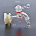 1pc 1/2 3/4" Plastic Male Thread Water Faucet Tap Adapter Assembly Drainage Faucet Valve Garden Accessories - EveryWares