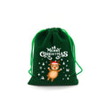 1pc Christmas Velvet Bag Drawstring - 3 Different Sizes - EveryWares