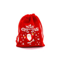 1pc Christmas Velvet Bag Drawstring - 3 Different Sizes - EveryWares