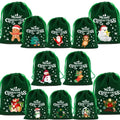 1pc Christmas Velvet Bag Drawstring - 3 Different Sizes - EveryWares