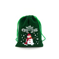 1pc Christmas Velvet Bag Drawstring - 3 Different Sizes - EveryWares