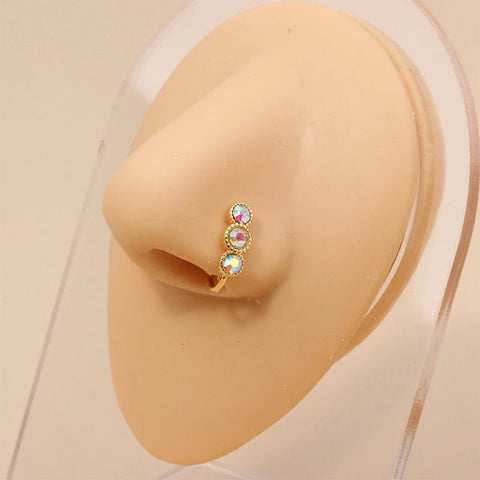 1Pc Fake Piercing Nose Ring or Ear Clip Earring - EveryWares