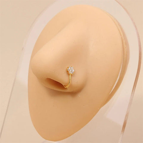 1Pc Fake Piercing Nose Ring or Ear Clip Earring - EveryWares