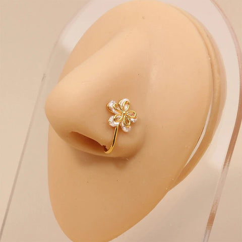 1Pc Fake Piercing Nose Ring or Ear Clip Earring - EveryWares