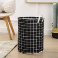 1PC Print Laundry Basket Foldable Home Storage Bag Portable Cotton Linen Hamper Waterproof - EveryWares