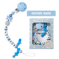 1pc Silicone Pacifier Chain with Colorful Personalized Name Clip "Optional" - EveryWares