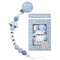 1pc Silicone Pacifier Chain with Colorful Personalized Name Clip "Optional" - EveryWares