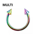 1pc Steel Circular Barbell Horseshoe 18G 16G Lip Eyebrow Nose Septum Piercings Hoop - EveryWares