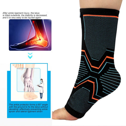 1Pcs Ankle Brace Compression Sleeve Injury Recovery Joint Pain Tendon Support, Plantar Fasciitis Foot Socks with Arch Support - EveryWares