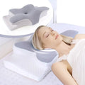 2 in 1 Memory Foam Cervical Pillow, Ergonomic Contour Orthopedic Pillow for Neck Pain - EveryWares