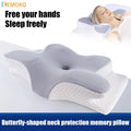 2 in 1 Memory Foam Cervical Pillow, Ergonomic Contour Orthopedic Pillow for Neck Pain - EveryWares