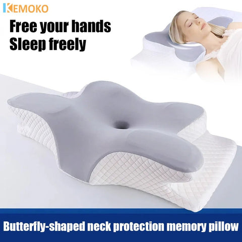 2 in 1 Memory Foam Cervical Pillow, Ergonomic Contour Orthopedic Pillow for Neck Pain - EveryWares