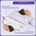 2 in 1 Memory Foam Cervical Pillow, Ergonomic Contour Orthopedic Pillow for Neck Pain - EveryWares