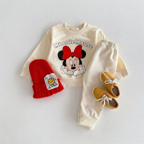 2 Pcs Tracksuit - Style Set for Children with Printed Dolls - EveryWares