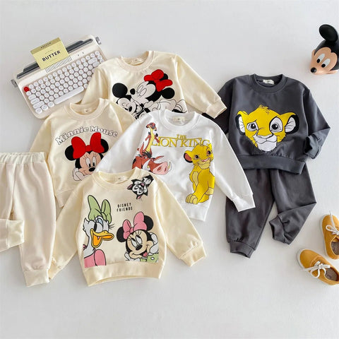 2 Pcs Tracksuit - Style Set for Children with Printed Dolls - EveryWares