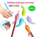 2 Pencil Handle Right Hand Helps Children Learn Holding Pen and Writing Posture Correction Magic Fits Soft Pencil - EveryWares