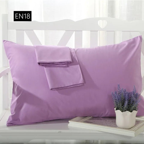 2 piece Cotton 600TC Hotel Pillowcase 19 Solid color pillow case Bedding pillow cover Customize - EveryWares