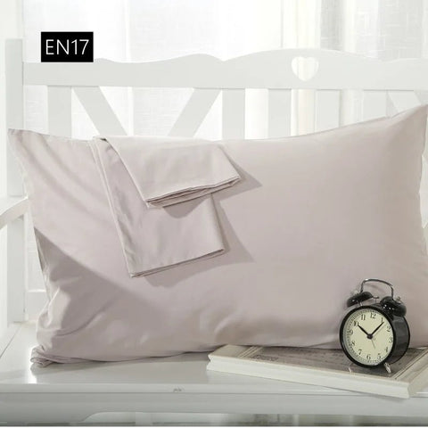 2 piece Cotton 600TC Hotel Pillowcase 19 Solid color pillow case Bedding pillow cover Customize - EveryWares