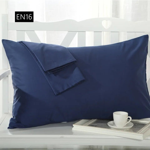 2 piece Cotton 600TC Hotel Pillowcase 19 Solid color pillow case Bedding pillow cover Customize - EveryWares