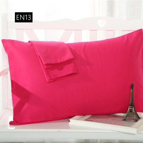 2 piece Cotton 600TC Hotel Pillowcase 19 Solid color pillow case Bedding pillow cover Customize - EveryWares