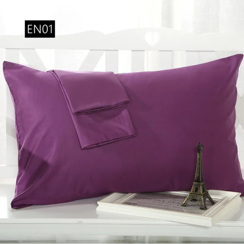 2 piece Cotton 600TC Hotel Pillowcase 19 Solid color pillow case Bedding pillow cover Customize - EveryWares