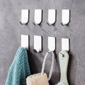 20/1Pcs Adhesive Stainless Steel Hooks Hats Bag Towel Family Robe Key Hanging Hooks - EveryWares