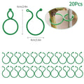 20/50/100Pcs Plastic Garden Vine, Strapping Clips Tie Plant Buckle Ring Garden Tomato Hook Plants Support Tool - EveryWares