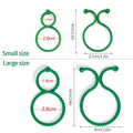 20/50/100Pcs Plastic Garden Vine, Strapping Clips Tie Plant Buckle Ring Garden Tomato Hook Plants Support Tool - EveryWares