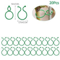 20/50/100Pcs Plastic Garden Vine, Strapping Clips Tie Plant Buckle Ring Garden Tomato Hook Plants Support Tool - EveryWares