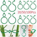 20/50/100Pcs Plastic Garden Vine, Strapping Clips Tie Plant Buckle Ring Garden Tomato Hook Plants Support Tool - EveryWares