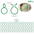 20/50/100Pcs Plastic Garden Vine Strapping Clips Tie Plant Bundled Buckle Ring Holder Garden Support Tool - EveryWares