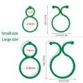 20/50/100Pcs Plastic Garden Vine Strapping Clips Tie Plant Bundled Buckle Ring Holder Garden Support Tool - EveryWares