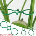 20/50/100Pcs Plastic Garden Vine Strapping Clips Tie Plant Bundled Buckle Ring Holder Garden Support Tool - EveryWares