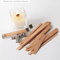 20PCS Wooden Candles Wick with Sustainer Tab DIY Candle Making Supplies Soy Paraffin Wax Wick - EveryWares