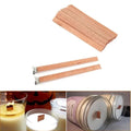 20PCS Wooden Candles Wick with Sustainer Tab DIY Candle Making Supplies Soy Paraffin Wax Wick - EveryWares