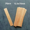 20PCS Wooden Candles Wick with Sustainer Tab DIY Candle Making Supplies Soy Paraffin Wax Wick - EveryWares