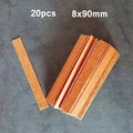 20PCS Wooden Candles Wick with Sustainer Tab DIY Candle Making Supplies Soy Paraffin Wax Wick - EveryWares