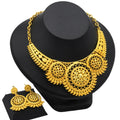 24K Gold Indian Jewelry Set, Nigerian Party, Dubai Luxury Ethiopian Jewelry - EveryWares