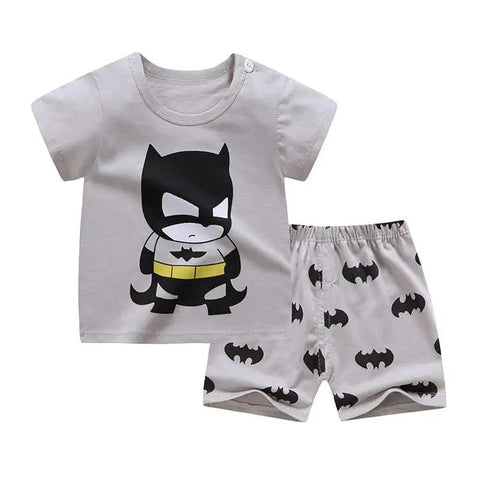 2PCS Brand Designer Cartoon Clothing Mickey Kids Summer Clothes T-shirt + shorts Casual Clothing - EveryWares