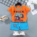 2PCS mother Kids Clothes Children's Sets Boys Girl T-shirt Shorts Summer Cotton Short sleeve Baby Children Clothing Toddler Suit - EveryWares