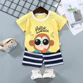 2PCS mother Kids Clothes Children's Sets Boys Girl T-shirt Shorts Summer Cotton Short sleeve Baby Children Clothing Toddler Suit - EveryWares