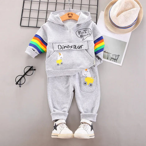 2pcs/set Hooded Pants and Jacket, Kids Sportswear - EveryWares