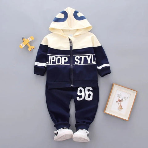 2pcs/set Hooded Pants and Jacket, Kids Sportswear - EveryWares