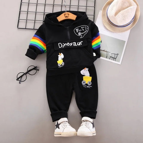 2pcs/set Hooded Pants and Jacket, Kids Sportswear - EveryWares