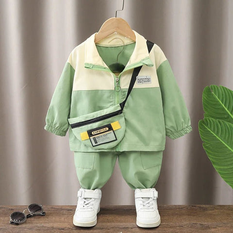 2pcs/set Hooded Pants and Jacket, Kids Sportswear - EveryWares