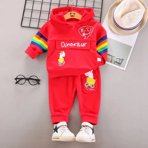 2pcs/set Hooded Pants and Jacket, Kids Sportswear - EveryWares