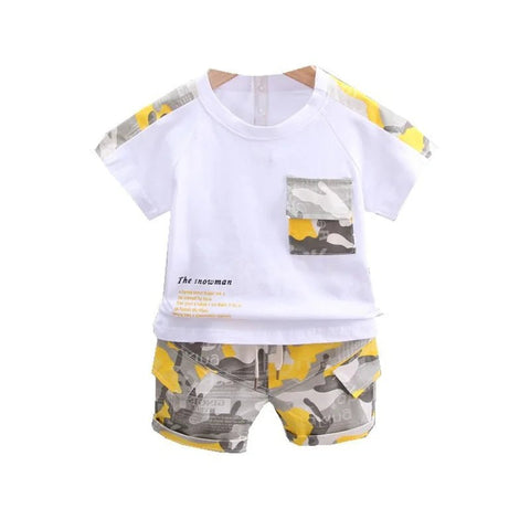 2Pcs/Sets Children Clothes Fashion Summer Clothing Sports T-Shirt Shorts Toddler Cotton Costume Kids Tracksuits - EveryWares